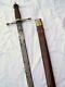 Antique Sword Scottish Officer's Cross-hilted Broadsword British Wwi Army Sabre