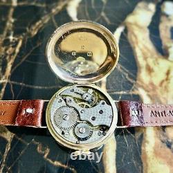 A Rare Vintage 1919 Ww1 Gold Gents British Military Rolex Trench Officers Watch