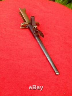 A World War One Webley Pistol Bayonet, Scabbard & Belt Loop, Serial No. 17143/16