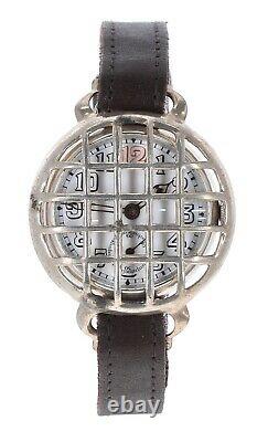 Absolutely Beautiful WW1 Silver Officers Trench Watch, 1915, Shrapnel Guard
