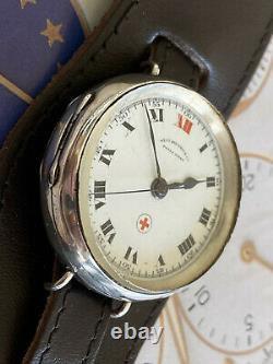 Absolutely Stunning West End Red Cross Signed WW1 Trench Watch Awesome Dial
