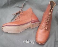 Aif Ww1 Brown Leather Boots Reproduction Pair Australian Army Boots