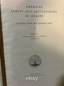 American Armies And Battlefields In Europe, US Printing Office 1938 547 Pg 3 Map