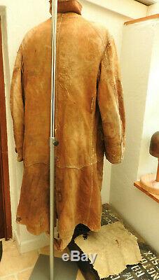 An Original Rare WW1 Military RFC Royal Flying Corps Leather Flying Coat (5469)