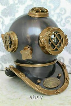 Antique 18 Diving Vintage Full Size IV Boston US Navy Deep Sea Divers Helmet