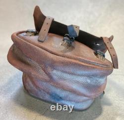 Antique 1904 1918 U. S. Cavalry Leather Saddle Bags With Both Canvas Liners US