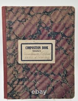 Antique 1917 Composition Book/Journal Militaria WW1 News & Songs READ