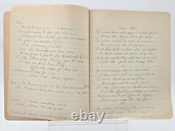 Antique 1917 Composition Book/Journal Militaria WW1 News & Songs READ