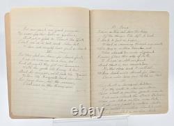 Antique 1917 Composition Book/Journal Militaria WW1 News & Songs READ