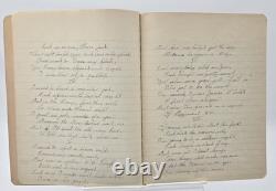 Antique 1917 Composition Book/Journal Militaria WW1 News & Songs READ