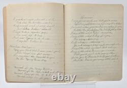 Antique 1917 Composition Book/Journal Militaria WW1 News & Songs READ