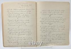 Antique 1917 Composition Book/Journal Militaria WW1 News & Songs READ