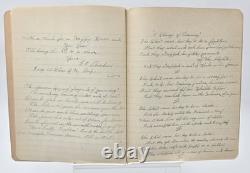 Antique 1917 Composition Book/Journal Militaria WW1 News & Songs READ