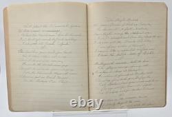 Antique 1917 Composition Book/Journal Militaria WW1 News & Songs READ