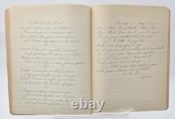 Antique 1917 Composition Book/Journal Militaria WW1 News & Songs READ