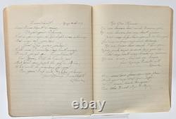 Antique 1917 Composition Book/Journal Militaria WW1 News & Songs READ