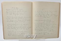 Antique 1917 Composition Book/Journal Militaria WW1 News & Songs READ