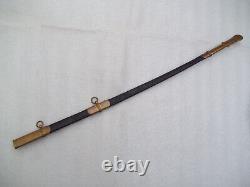 Antique 19th Century Leather Court Sword Scabbard