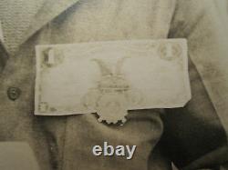 Antique American Pre Ww1 Era Dollar Bill Medal Numismatist Int Rare Rppc Photo