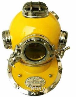Antique Blue 18 Diving Helmet US Navy Mark V Scuba Divers Helmet Replica