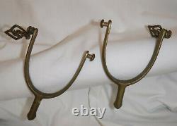 Antique Cavalry Spurs U. S. W. L. Mark Whithorse WWI US WL Army English Riding