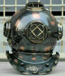 Antique Diving Helmet US Navy Boston Mark V Deep Sea Marine Divers Scuba Divers