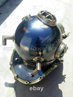 Antique Diving Vintage Scuba Helmet MARK V US Navy Deep Sea Divers Marine Boston