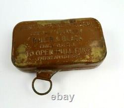 Antique EARLY 1910 WWI Bauer & Black US Army Military Medical First Aid Kit Tin