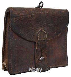 Antique French WWI Leather Gendarmerie Ammunition Ammo Bullet Pouch 6