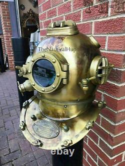 Antique Gift Diving Scuba Divers US Navy Vintage Boston Divers Deep Marine Xmas