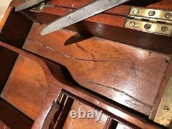 Antique Mahogany Brass Bound Surgeons Field Amputation Box Kit WOOD MANCHESTER