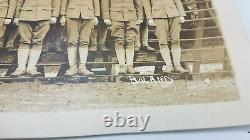 Antique Miitary Photograph MD Boland 1917 WW1 Camp Lewis 1st Battery Sec. Of War