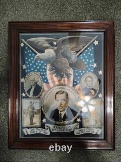 Antique NEAR MINT+ 1917-18 WORLD WAR 1 Propaganda Poster? BEAUTIFUL COLOR! 