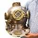 Antique Navy Boston Brass Morse Diving Helmet Scuba Divers Marine Sea Divers SCA