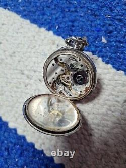 Antique Nurses Fob Watch ww1 world war one for restoration sterling silver