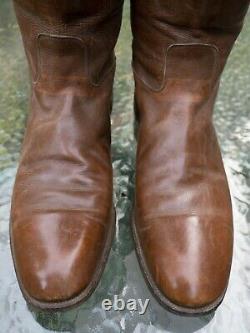 Antique Original WW1 Era US Cavalry Riding Boots with Boot Trees and Boot Hooks