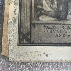 Antique Original WW1 Military Infantry Company Wounded In Action Letter