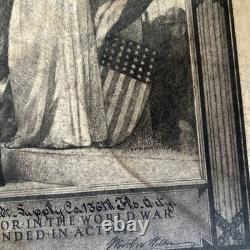 Antique Original WW1 Military Infantry Company Wounded In Action Letter