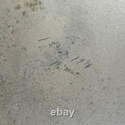 Antique Original WW1 Military Infantry Company Wounded In Action Letter