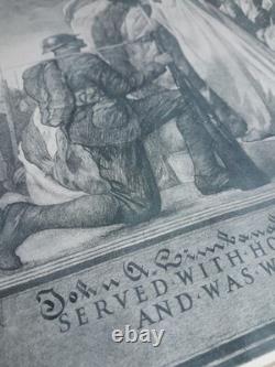 Antique Original WW1 Military Infantry Company Wounded In Action Letter 1919