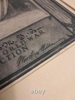 Antique Original WW1 Military Infantry Company Wounded In Action Letter 1919