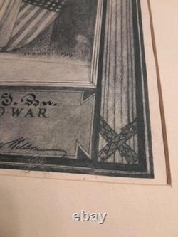 Antique Original WW1 Military Infantry Company Wounded In Action Letter 1919