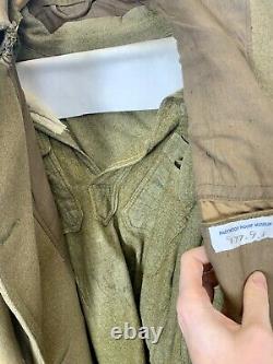 Antique Original WW1 US Army Overcoat mule blanket with Undershirt As Is