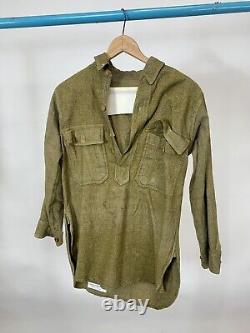 Antique Original WW1 US Army Overcoat mule blanket with Undershirt As Is