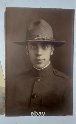 Antique Photos of Handsome Unique looking Soldiers WW1 through WW2