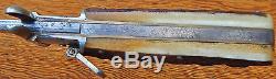 Antique Pre-WW1 Era Staghorn FOLDING BOWIE Knife'EYE' Brand by Carl Schlieper