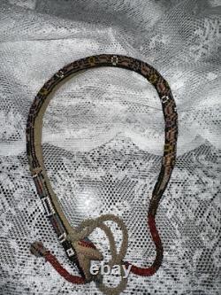 Antique Prisoner Of War World War One Hand Beaded Snake Necklace
