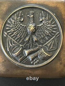 Antique Prussian/German WW1 Brass Cigarette Case in Great Shape for Age