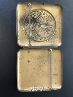 Antique Prussian/German WW1 Brass Cigarette Case in Great Shape for Age
