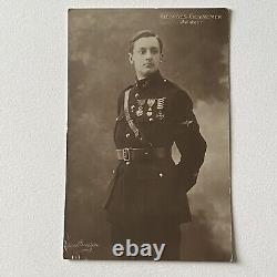 Antique RPPC Real Postcard Georges Guynemer Aviator French Fighter Ace WW1